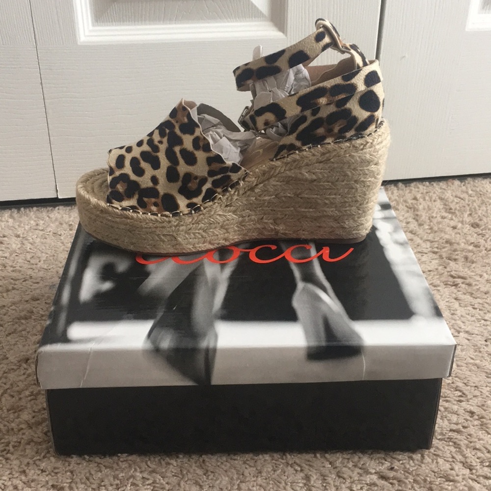 Ccocci leopard espadrilles - never worn - wedges